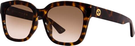 gucci 1338sk|Gucci GG1338SK 002 Havana/Brown Gradient Square 54mm .